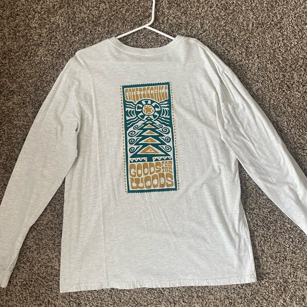 White Fayettechill Long Sleeve T-Shirt, Size L
